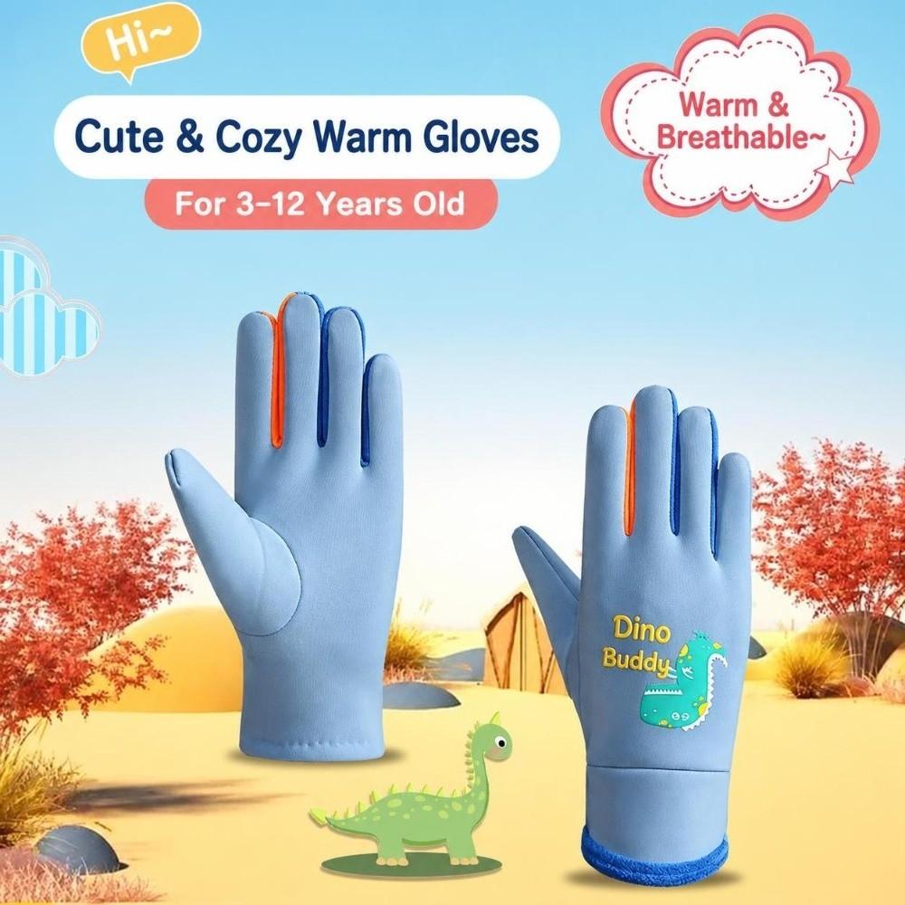 Touchscreen Finger Strips Children's Mittens Kids Cycling Gloves Winter Activities
