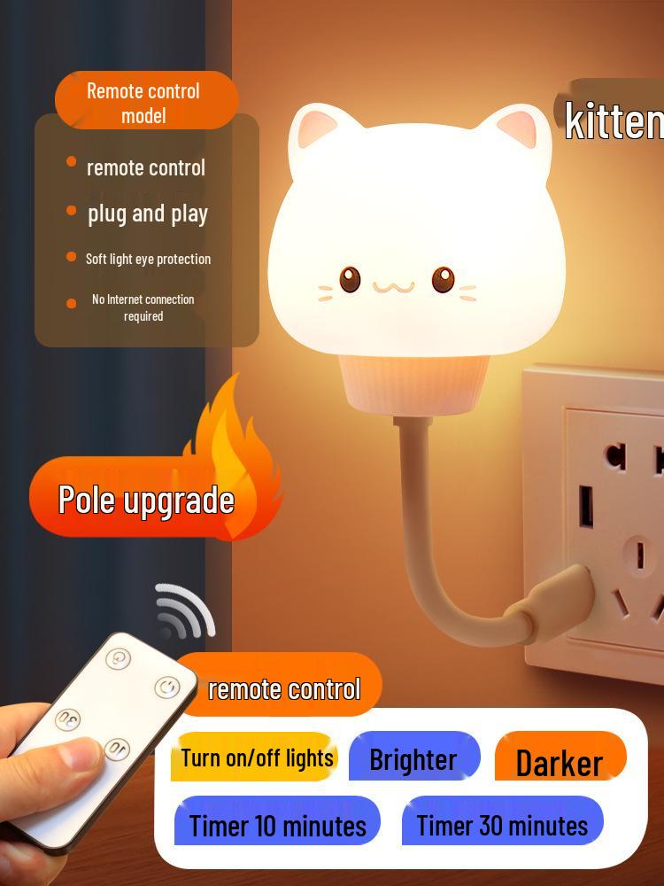 Voice-Activated Smart Night Light for Bedroom, Bedside, and Kids' Room