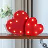 Romantic Red Heart-Shaped Decorative Night Light Battery-Powered Energy-Saving Desk Lamp For Bedroom Wedding Proposal Valentine'S & Mother'S Day
