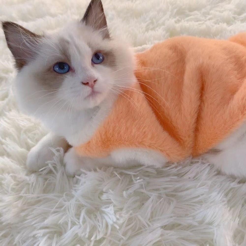 Faux Rabbit Fur Cat Clothing Warm Dog Vest Soft Pet Supplies Dog