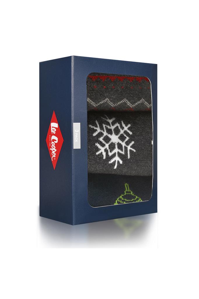 Lee Cooper Мужские Рождественские Носки Олень 3 Штуки В Подарок