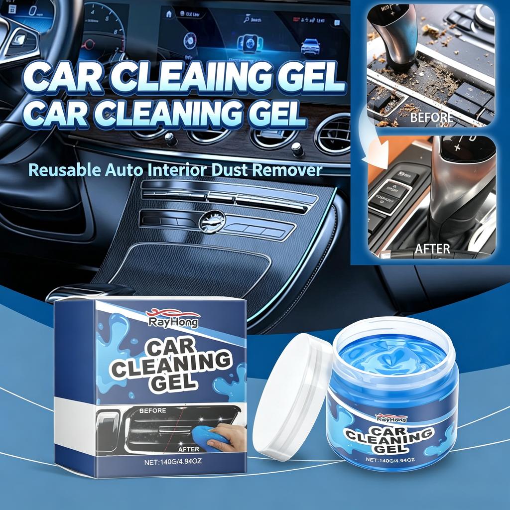 Reusable Car Cleaning Slime Gel Auto Interior Detailing Dust Putty Car Air Vent Dashboard Multi Purpose Crevice Cleaner