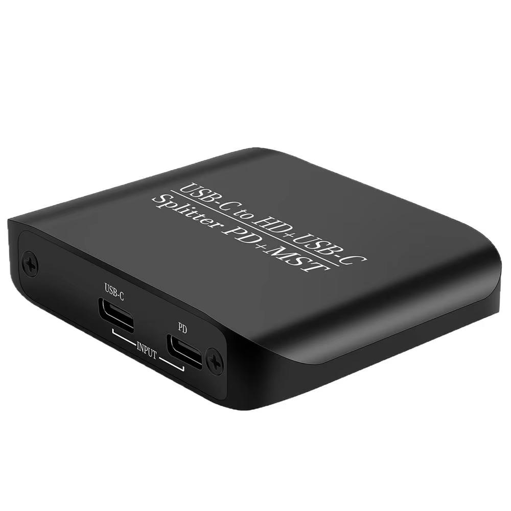 Type-C к совместимому с HDTV/USB-C4k60Hz MST Display Port SST разветвителю, Type-C разветвитель, PD блок питания, расширение двойного дисплея