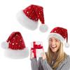 Red Golden Star Christmas Hat Velvet Xmas Party Hat Creative Christmas Decorative Hat  Xmas Party