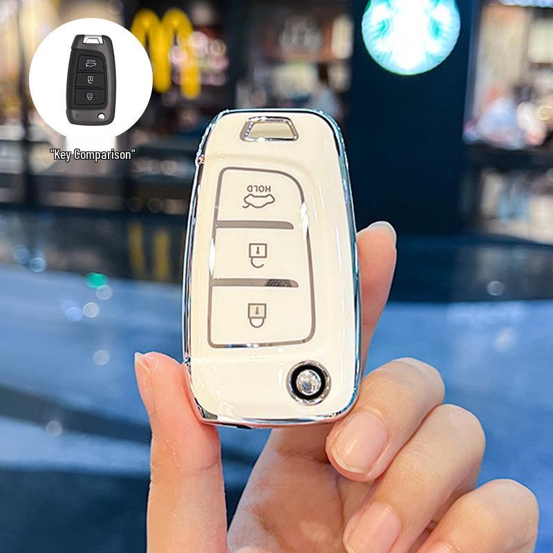 Совместим с 20 моделями: Чехол для ключа для Beijing Hyundai New Elantra, Verna, ix25, Mistra, ix35 - Защитная оболочка-пряжка