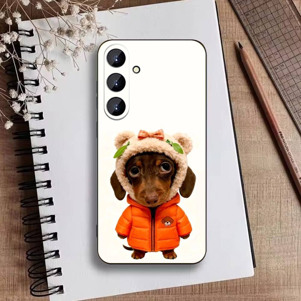 Goofy C-Dogs Big eyes Phone Case For Samsung Galaxy A73,A72,A71,A70,A52,A51 Others Soft Black Cover
