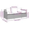 VidaXL Canapé de jardin avec coussins 3 places beige résine tressée, canapé d'extérieur, meuble de jardin, meuble de patio, 4104176
