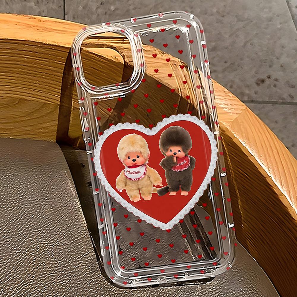 Cute M-Monchhichis Phone Case for Samsung Galaxy S25 S24 S23 S22 S21 S20 S10 Note20 Note10 FE Ultra Plus 4G 5G Clear