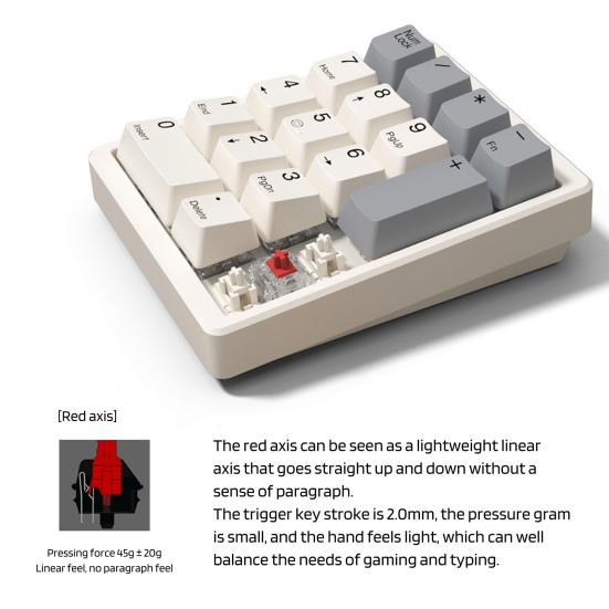 USB Wired Mechanical Number Pad 17 Keys Number Keypad Laptop Computer Desktop Numpad Mini Numeric Keyboard PC Accessories