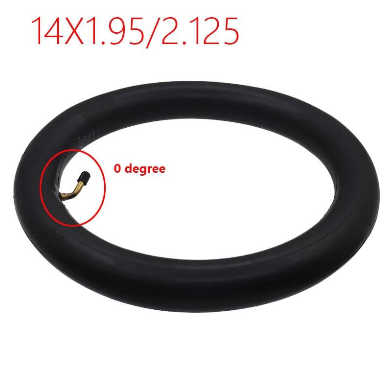 14 Inch 14x2.125 Butyl Inner Tube 14x1.95/2.125/2.35 for Ninebot One S2 A1 for Many Gas Electric Scooters E-Bike Unicycle Tyre
