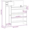 Shoe Cabinet in Sonoma Oak 100.5 x 28 x 100 cm Particleboard