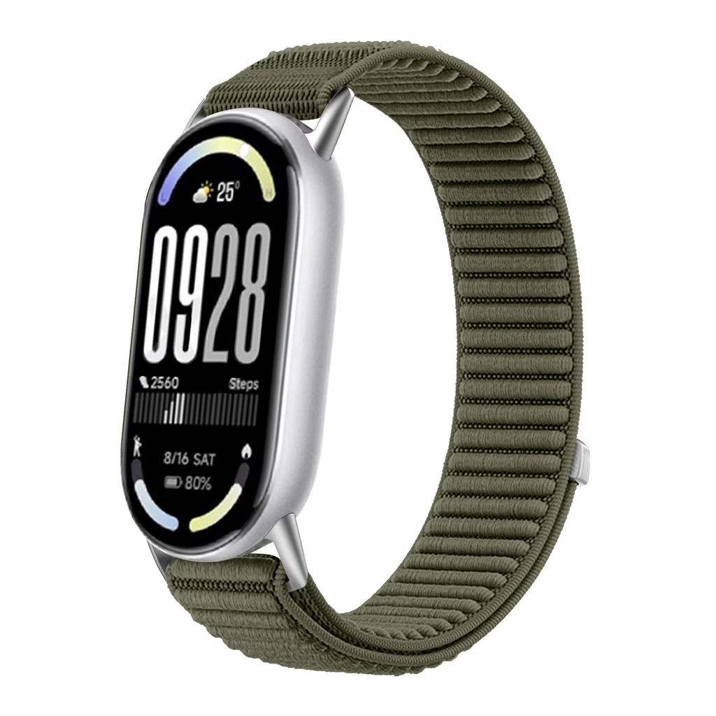 Нейлоновый ремешок для Xiaomi Mi Band 10 9 8 Спортивный мягкий Удобный Дышащий Напульсник Ремешок для часов для Mi Band 10 9 Аксессуары для ремешка