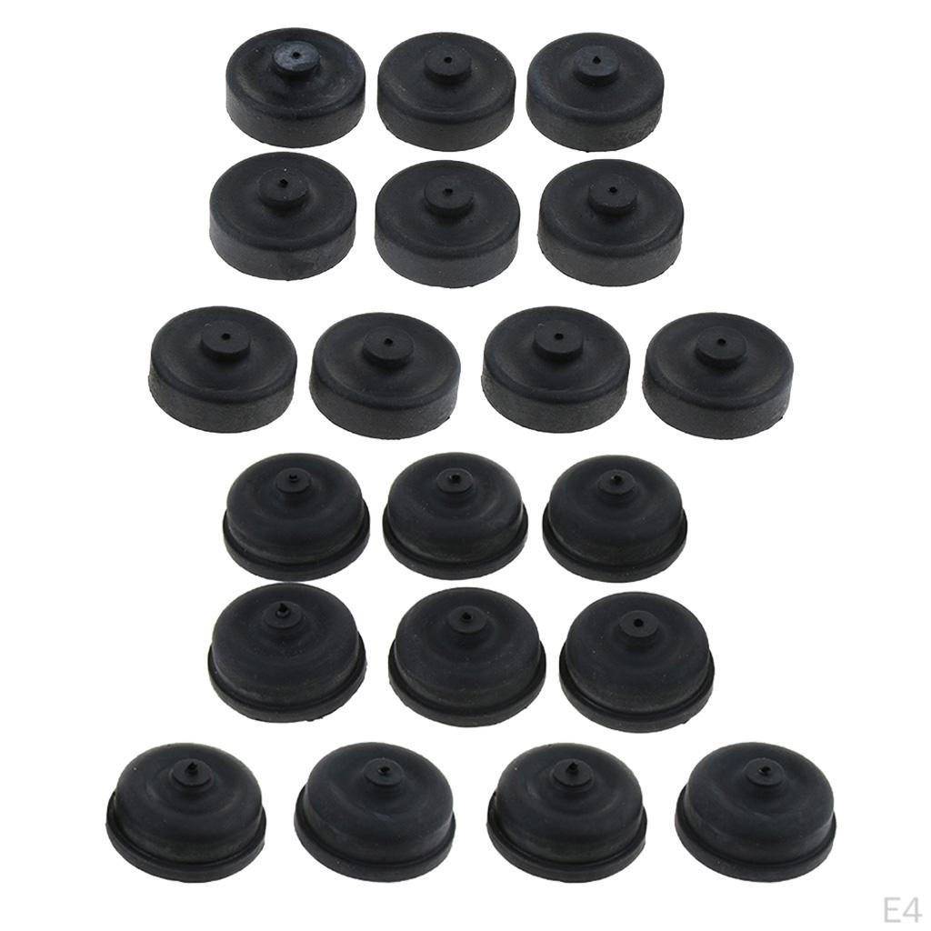 10pcs Diaphragm Replacement Parts for Aquarium Accessory Durable Rubber , Black, 1