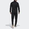 Adidas Классический полосатый спортивный костюм с воротником-стойкой, мужские спортивные костюмы, черный цвет FN5795