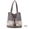 MarryDay Factory Direct sales Women Floral Canvas Bucket Shoulder Bag Beach Bags Shopping Tote Lace