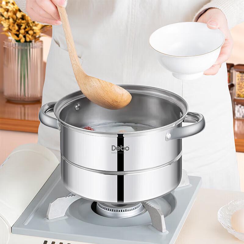 Пароварка из нержавеющей стали Debo Chromatic с двойным дном