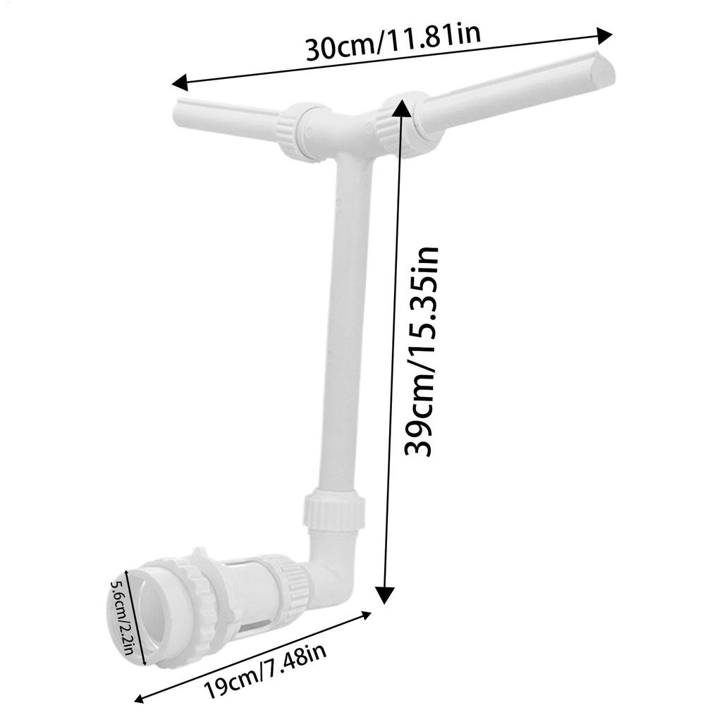 Фонтан для бассейна, фонтан-разбрызгиватель для бассейна, светящийся в темноте, с двумя форсунками высокого давления, охладитель, регулируемая высота распыления.