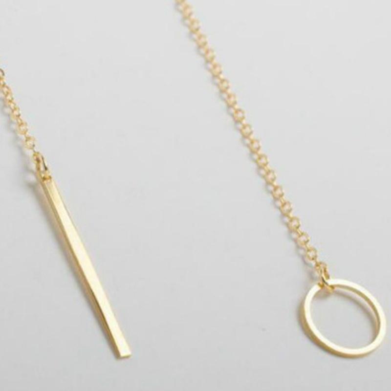 Ювелирные изделия из стерлингового серебра, круглые полоски, длинная цепочка, ожерелья, колье из стерлингового серебра