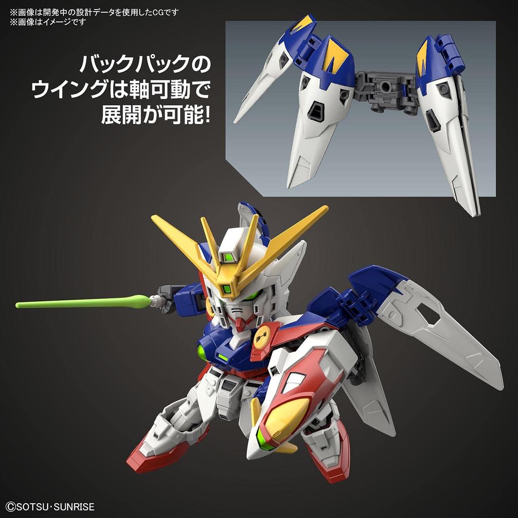 SD Gundam EX Стандартный мобильный отчет Gundam W Wing Gundam Zero пластиковая модель с цветовой кодировкой