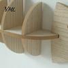 Wooden Floating Shelves for Decor Fish Bone Storage Rack, Wood Wall Mounted Shelf, Ocean Style Japanese Minimalist Display Rack Art Bedroom