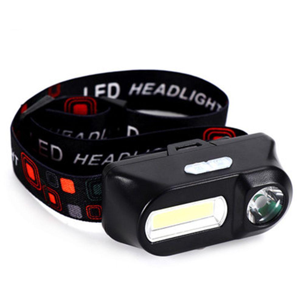 Rechargeable 18650 Camping Fishing Mini LED Headlamp USB Charging Fishing Light COB Headlight