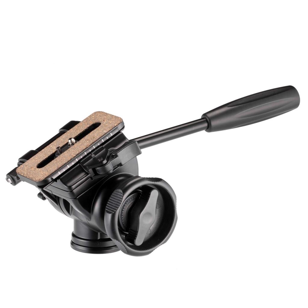 Velbon Fluid Head Medium Size Base Diameter 51mm For Video Shooting Compatible with Slide Quick Shoe Made of Magnesium 469946 Black FHD-66A