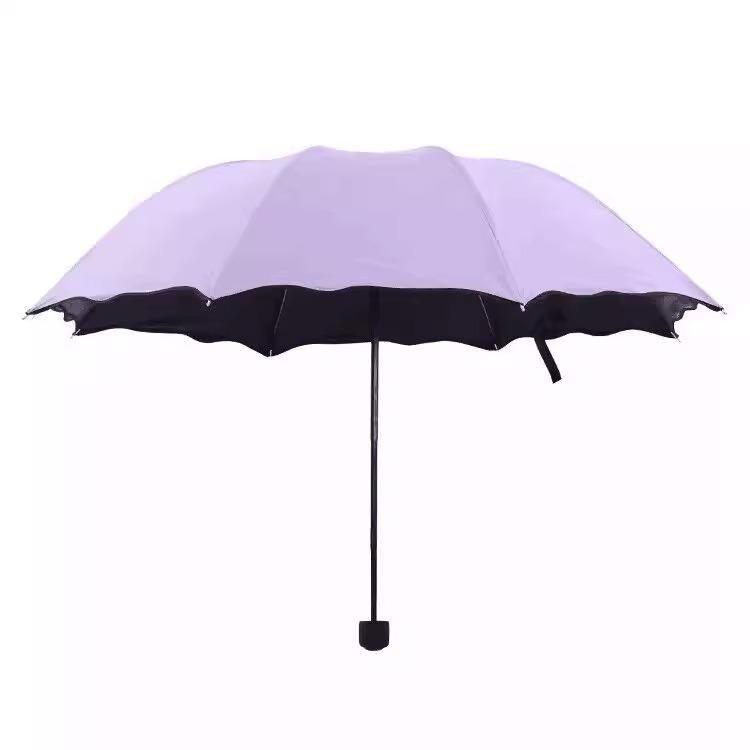 Rain or Shine: Color-Changing Three-Fold UV-Protective Umbrella