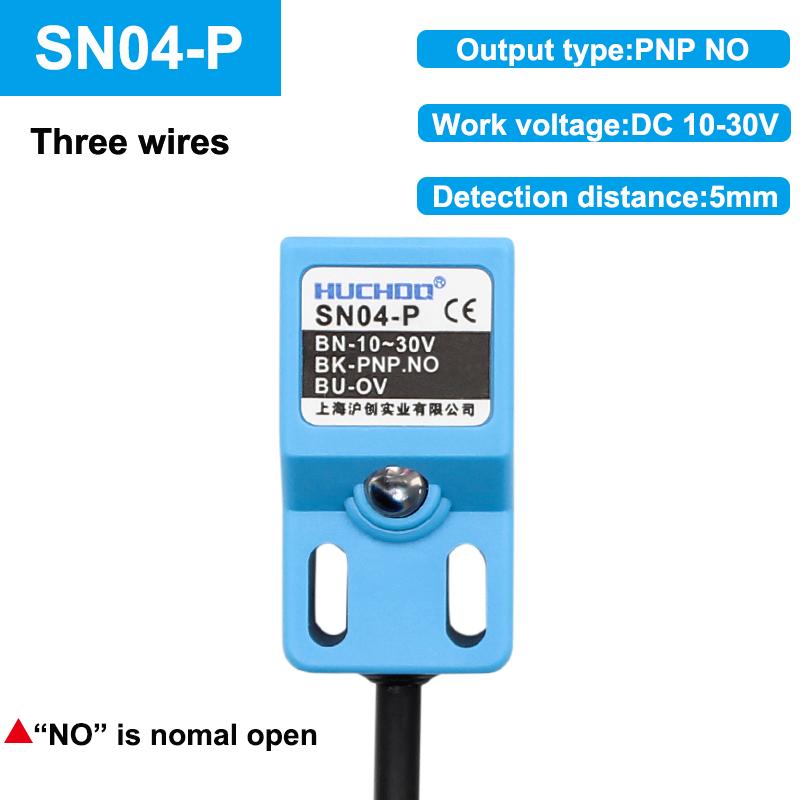 Бесконтактный переключатель металлический предел SN04 датчик квадратный водонепроницаемый NPN PNP NO NC DC три провода 10-30 В AC два провода 90-250 В