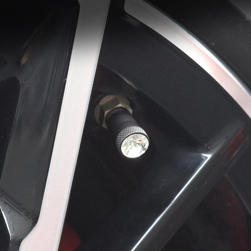 Universal Cover Crystal Tire Rim Stem Cover Dustproof Decoration Car Valve Cover