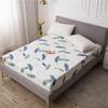 Printed Waterproof Bed Mattress Protector Anti-mite Bed Mattress Topper Breathable Soft Bed Cover No Pillowcase