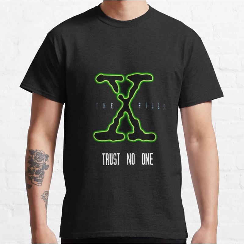 80s vintage Alien sci fi tv series The X Files Trust No One Glow s large size Adult S-6XL