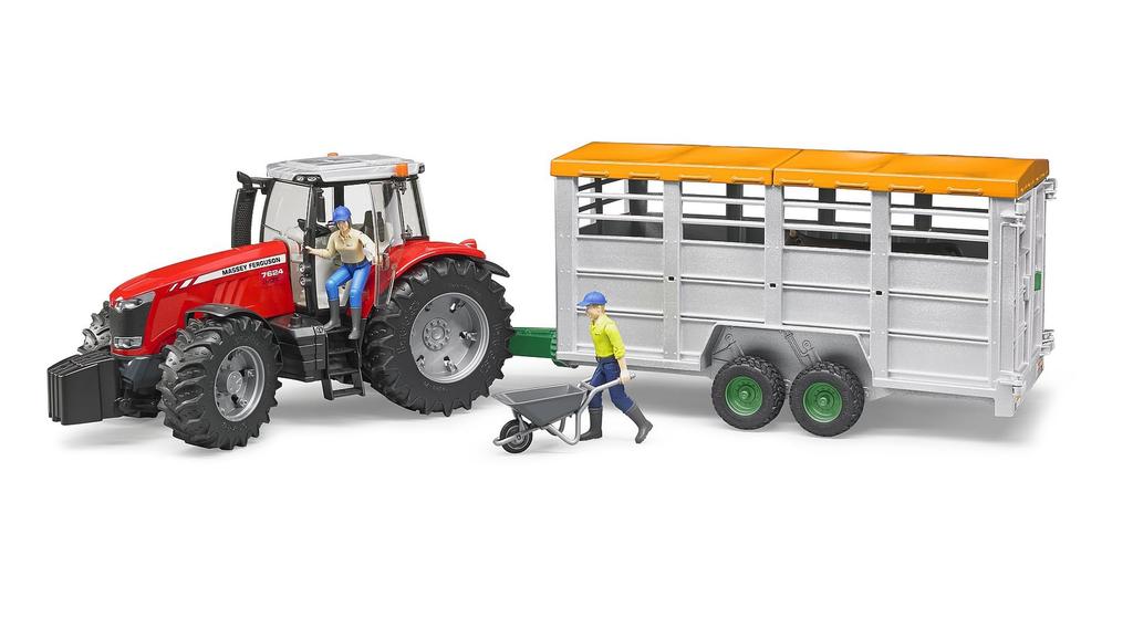 Bruder Livestock Commercial Trailer (with Figure) BR02227