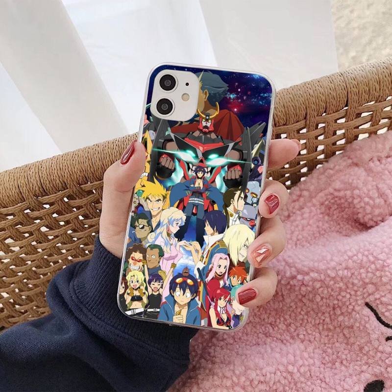Чехол Tengen Toppa Gurren Lagann для iPhone 11 12 13 mini pro XS MAX 8 7 6 6S Plus X 5S SE 2020 XR