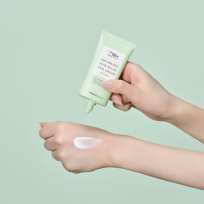 Sun Project Skin Relief Sun Cream 50 мл SPF50+ PA++++, Kbeauty, корейская косметика, пробник