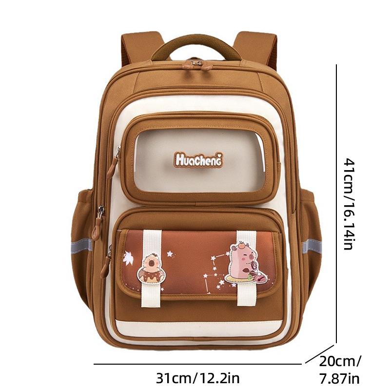 Школьный рюкзак Kapibala для школьников, рюкзак для начальной школы, детский рюкзак, облегчающий нагрузку, рюкзак большой вместимости