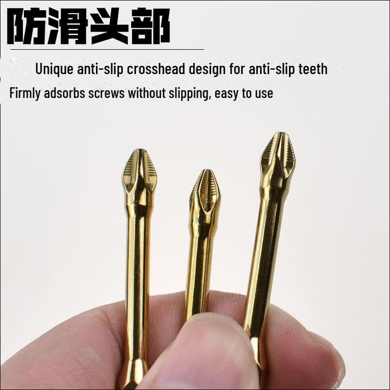 Противоскользящая ударная отвертка с прочной магнитной крестообразной головкой и зубчатой пневматической отверткой Ручная дрель