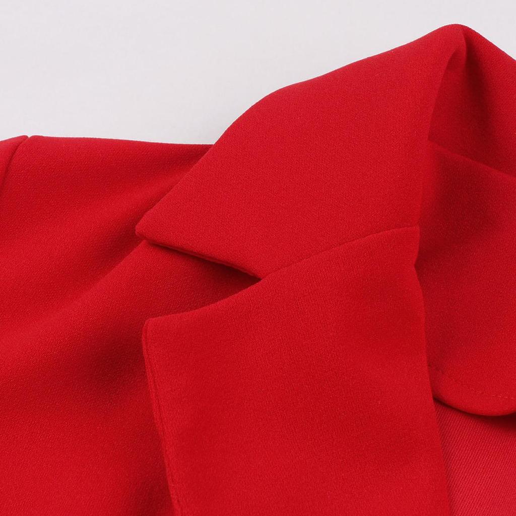 50-е летние свободные платья с воротником с лацканами и короткими рукавами, ряд пуговиц, деловое офисное женское платье миди, женское повседневное платье