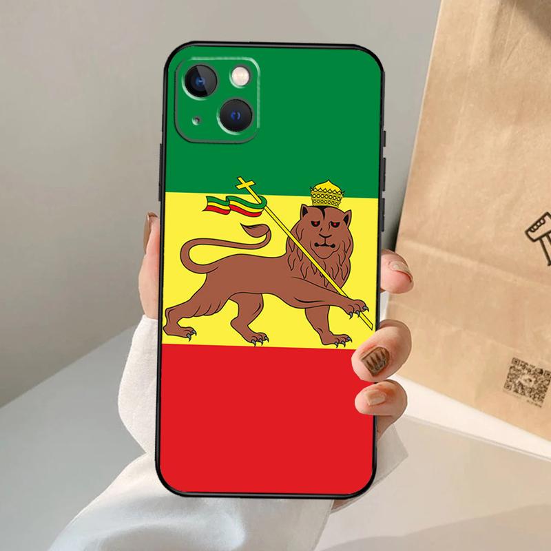 Чехол с флагом Эфиопии для iPhone 16 15 14 13 11 12 Pro Max XS X XR Plus Задняя крышка для iPhone 16 15 14 12 13 Mini