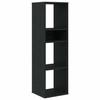 VidaXL Bibliothèque noir 34x31x112 cm bois d'ingénierie, armoire de rangement, étagère de rangement, unité de rayonnage, 860284