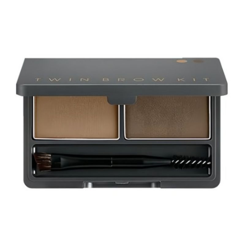 MISSHA Twin Brow Kit 4.4g – Eyebrow Powder & Wax Kit Natural Looking Brow Makeup