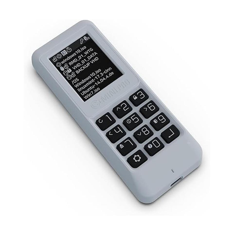 IODD MINI PRO M.2 NGFF SATA 2280 , USB-C / Загрузочный виртуальный ODD&HDD / AES256 Макс. до 76 цифр / Защита от записи /2541,ST400