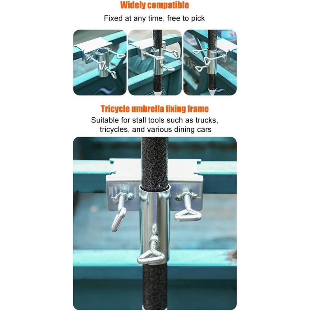 Регулируемый держатель для зонта на патио, антикоррозийный зажим для фиксации зонта, крепление для зонта на палубе, тележки для еды