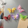 Office Memo Holders 5Pcs 3D Butterfly Refrigerator Magnet Inspired Kitchen Whiteboard Resin Decorative Magnets Magnetic Decor for Photos Notes