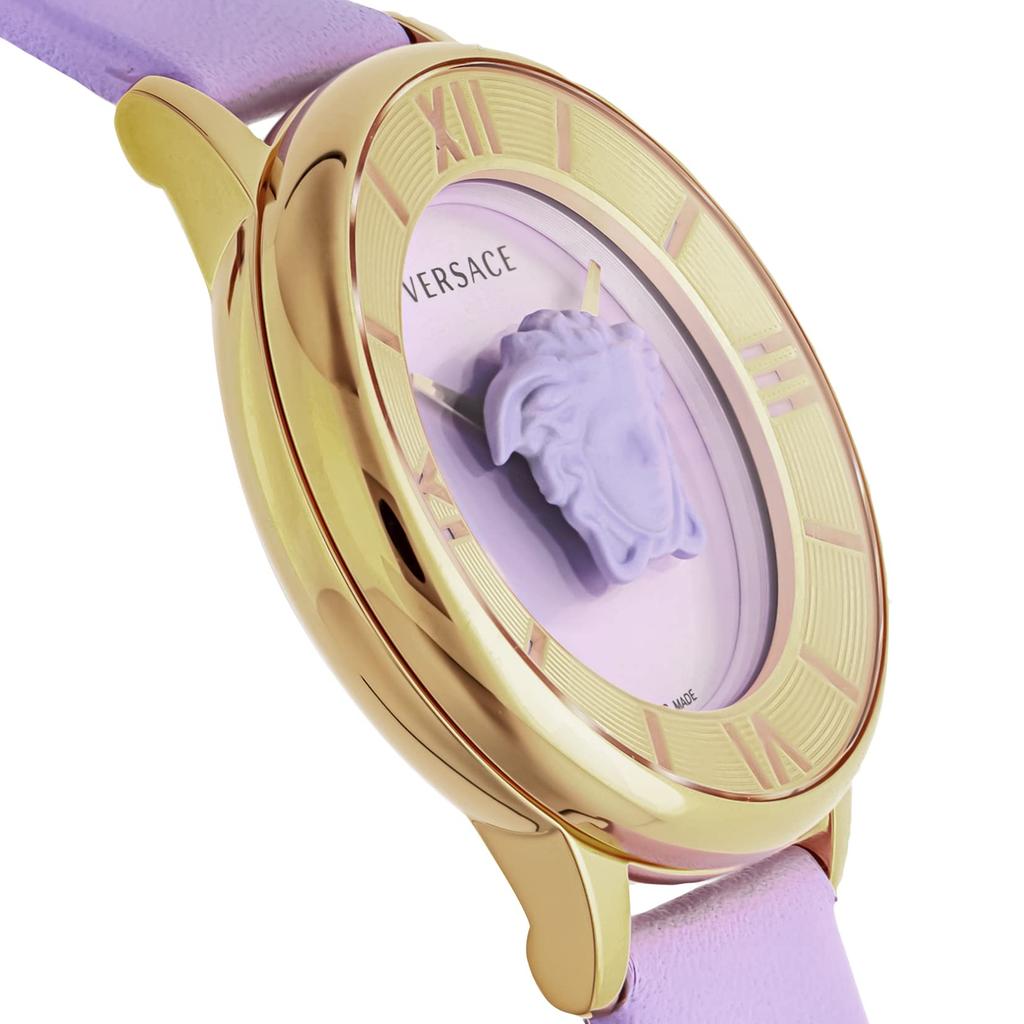 Watch LA MEDUSA Medusa Purple Dial Stainless Steel Sapphire Glass Quartz 38MM Swiss Watch VE2R00522 [Versace] Women's [Item]