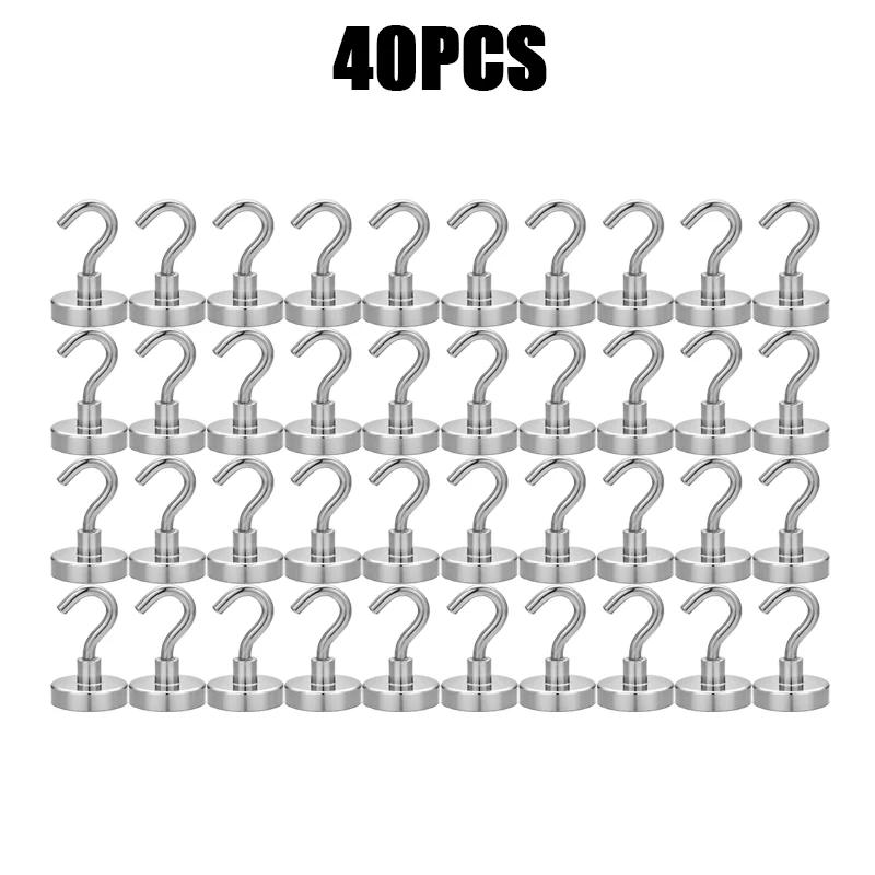 1-80 шт. прочные магнитные крючки многоцелевые крючки для хранения дома кухня бар крючки для хранения ключей крючки для ванной вешалки