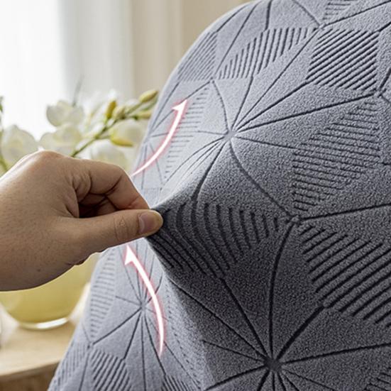 Чехол на стул, эластичный нескользящий чехол на сиденье, жаккардовый узор, защита для стула для украшения дома, столовой