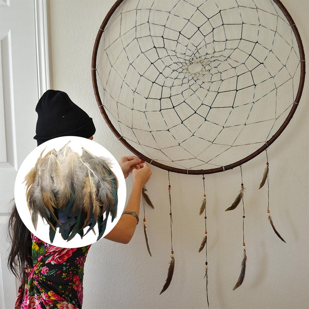 50 шт. Натуральное перо Декорация Легко и Различные Применения Натуральные Петушиные Перья Перья