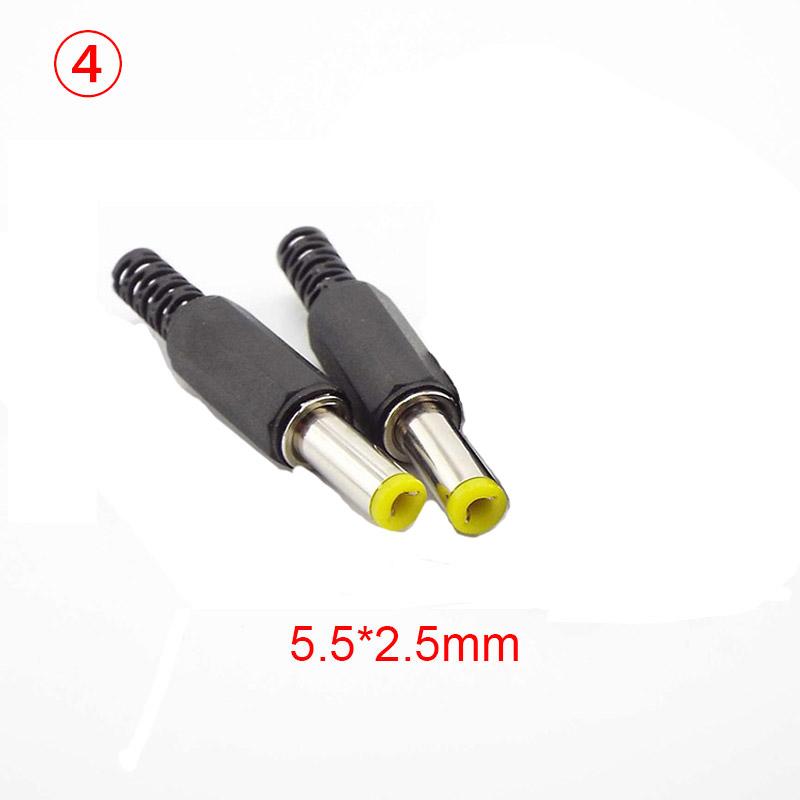 DC Male Jack Разъем питания Адаптер 3.5x1.35 мм 4.0x1.7 мм 4.8x1.7 мм 5.5x2.1 мм Штекерный разъем Адаптер аудио CCTV