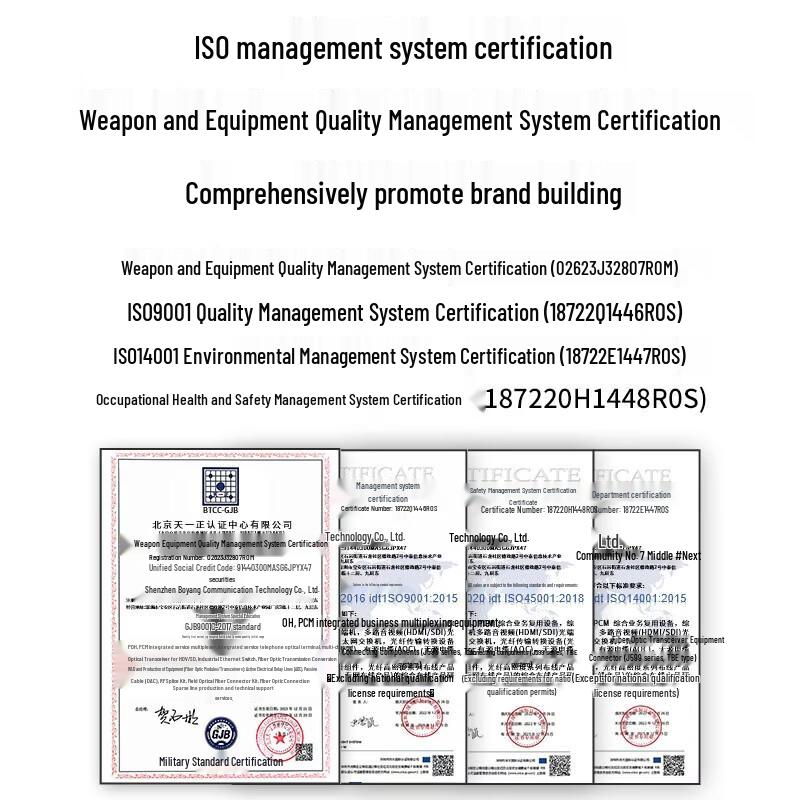 BOYANG Multi-Service 4E1 Optical Transceiver
