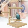 Со стендом для тренировок Swing Bird Table, из массива дерева, интерактивные игрушки для попугаев, настольный